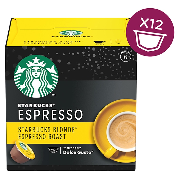 Pack of 12 Starbucks Blonde Espresso capsules